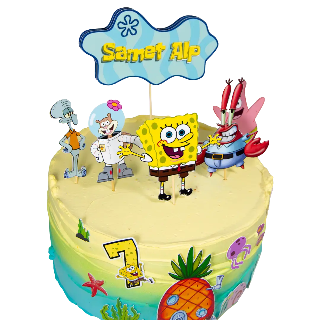 Sünger Bob Kraft Baskılı Set